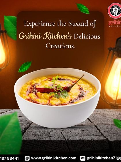 Experience the 'swaad' of my delicious creations, like this classic dal tadka, a staple of Indian home cooking.