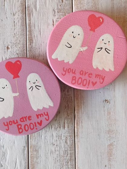 A duplicate of 90, "You are my boo!" These adorable ghost-themed magnets are a cute and spooky way to show your love.