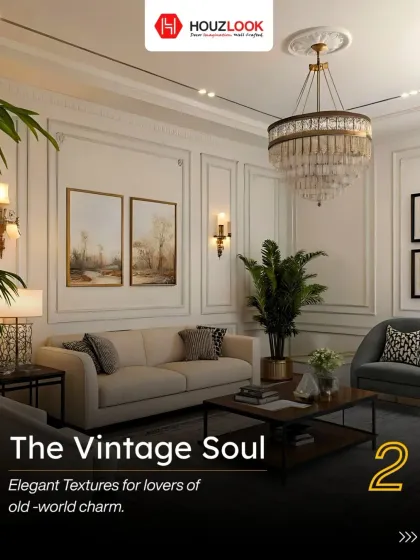 Houzlook - Full Home Interior Design & Turnkey Execution Luxurious Living & Dining Spaces photo 3