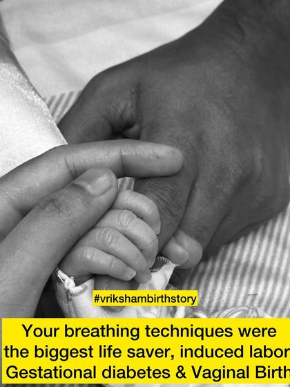 This mother from Kuwait had gestational diabetes and was induced. Her story shows how breathing techniques were a "life saver," helping her go from 4cm to 8cm dilated in minutes and avoid an epidural.