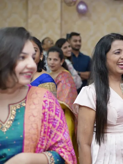 The smiles on the guests' faces are my biggest reward. This picture captures the happy and relaxed atmosphere I strive to create at every event.