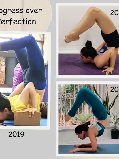 This is my journey with Vrschikasana (Scorpion Pose) from 2019 to 2023. My philosophy is always progress over perfection. The goal isn't to achieve a flawless pose, but to become a better version of yourself, one baby step at a time.