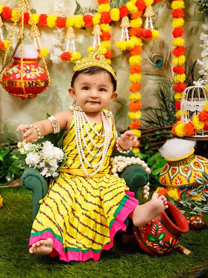 Janmashtami Mini-Sessions: Little Krishnas & Radhas photo 41