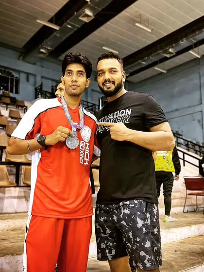 My fighter Sultan after a competition. He is a champion in the making.