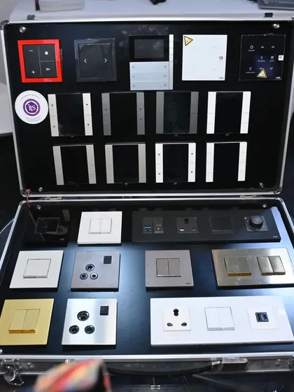 A look inside our demo kit at the Smart Home Expo 2024. We bring a comprehensive selection of keypads, switches, and interfaces so partners can see and feel the quality of the products we offer.