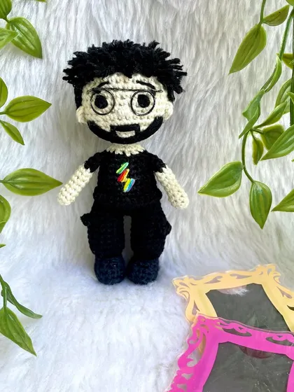 This mini replica doll was a special request, complete with a rainbow lightning bolt on the t-shirt. I love a creative challenge and was so happy to bring this unique detail to life for a special gift.