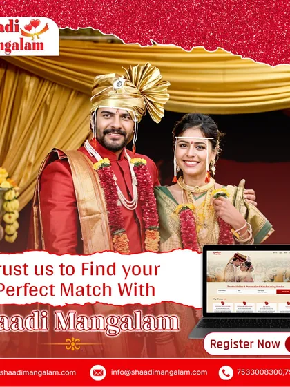 Trust us to find your perfect match. This Maharashtrian couple, dressed in their traditional wedding attire, found their life partner through our secure and reliable platform.