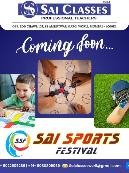 A teaser for our upcoming Sai Sports Festival. This is part of our commitment to holistic student development, encouraging participation in extracurricular activities like carrom and cricket.