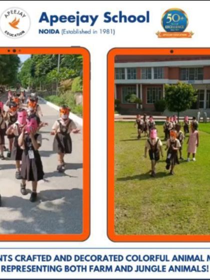 Students crafted and decorated colorful animal masks, representing both farm and jungle animals. They then paraded around the school grounds, bringing their animal personas to life.