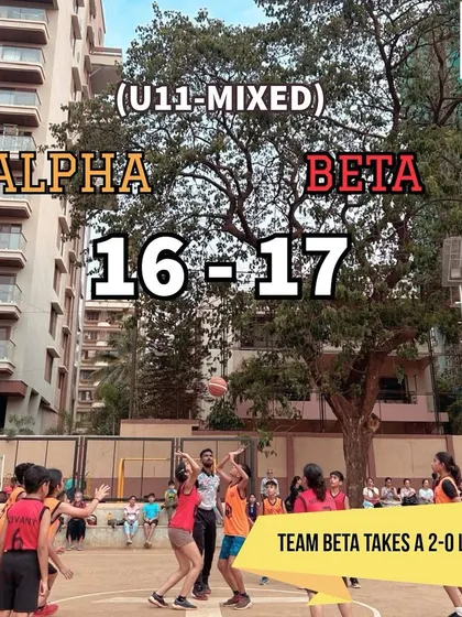 The result of the U-11 mixed game from Hooplah '24, where Team Beta took a 2-0 lead after a thrilling overtime win.