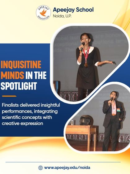 Inquisitive minds take the spotlight during our inter-class science role-play competition. Finalists delivered insightful performances, integrating complex scientific concepts with creative expression and confident public speaking.