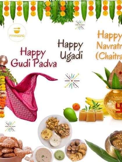 Wishing everyone a Happy Gudi Padwa, Ugadi, and Chaitra Navratri. Our festive platter includes special dishes that are part of these new year celebrations across different communities in India.