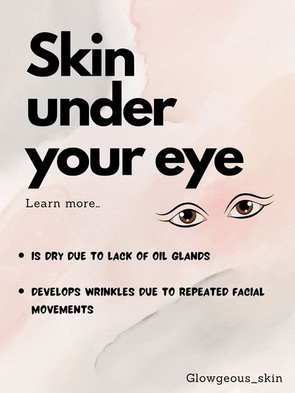 The skin under your eye lacks oil glands, making it naturally dry and prone to wrinkles from facial movements. This infographic breaks down why this delicate area needs special attention with targeted hydration and protective skincare.