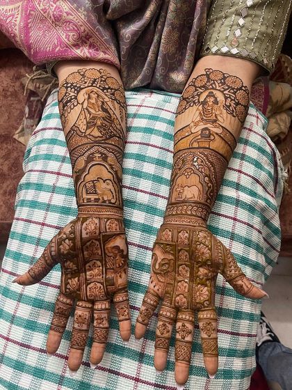Lucky Mehndi Artist - Bridal Mehndi Full Bridal Mehndi (Hands & Arms) photo 21