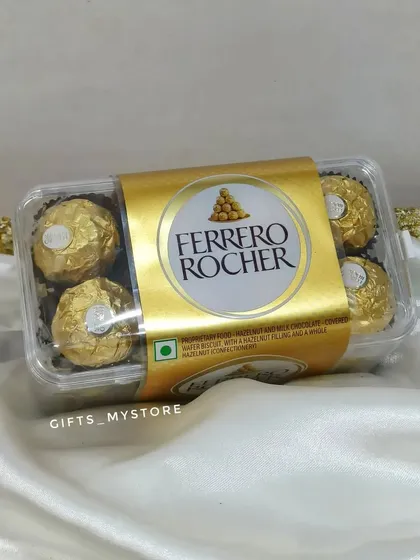 A classic that everyone loves. A box of Ferrero Rocher chocolates is a simple but perfect add-on for any wedding day hamper or corporate gift.