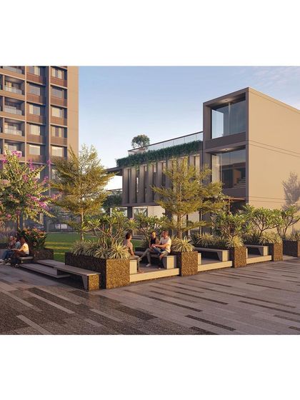Our designs incorporate multi-level seating integrated with planters, providing residents with various options for sitting, socializing, or enjoying a quiet moment.