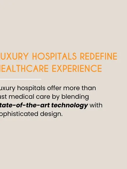 We are redefining the healthcare experience by blending state-of-the-art technology with sophisticated design. Our approach to luxury hospitals focuses on creating environments that offer more than just medical care, elevating the entire patient journey.