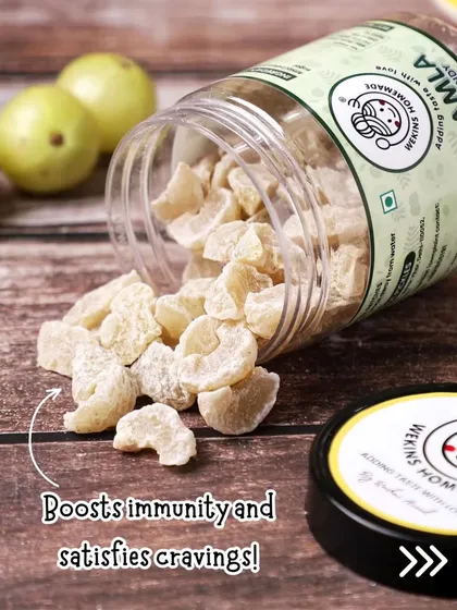 A candy that's good for you. Our Amla Candy not only satisfies your sweet cravings but also helps boost immunity with every bite, made from fresh Indian gooseberries.