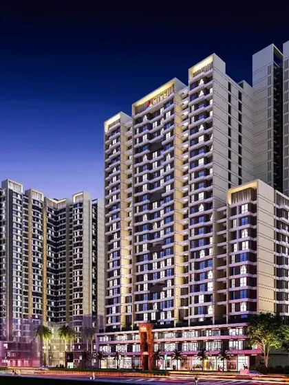 Another look at the Vikas Ritz project in Kalyan. This 3D rendering shows the full scale of the residential towers, which are designed to be a prominent feature in the Khadakpada area.