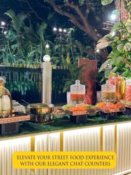 Elevate your street food experience with our elegant chaat counters. We bring the authentic taste of Indian street food to a premium setting, complete with beautiful displays and fresh ingredients.