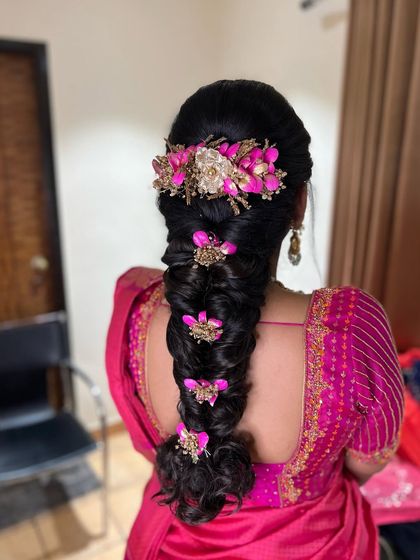 Shruthi - Bridal & Event Hairstyling Traditional South Indian Bridal Braids photo 24