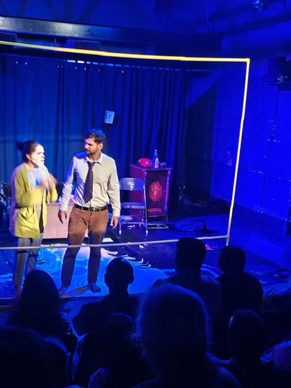 A duplicate image of a scene framed by a yellow square.