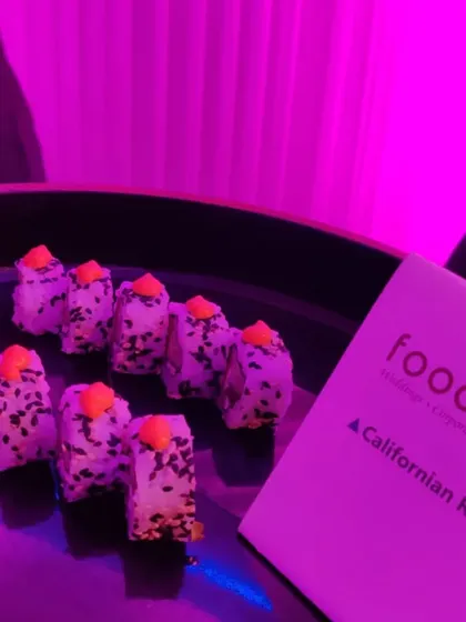 Freshly prepared Californian Rolls served at the Zee Cine Awards 2023. We provided catering for the exclusive artist and sponsor lounges, delivering high-quality, delicious options for Bollywood's biggest stars and industry leaders.