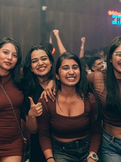 All smiles on the dance floor at Hydra. Seeing happy faces in the crowd is the ultimate reward.