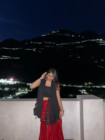 A night shot with the Vaishno Devi mountain lights in the background. This shows a more spiritual and personal side of my travels.