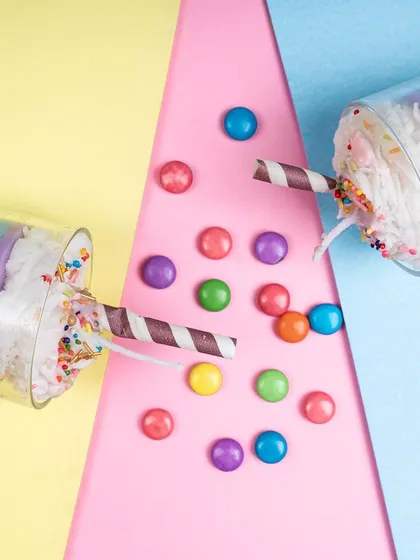 Here is another look at my rainbow milkshake candles, a favorite for their bright colors and playful design. They are a great example of how I use soy wax to create fun, imaginative decor that brings a smile to your face.