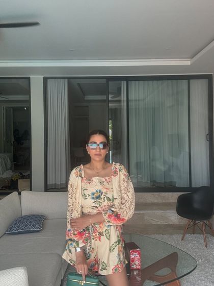 A floral co-ord set from my Thailand trip. This was the perfect easy, breezy outfit for lounging and enjoying the vacation vibes.