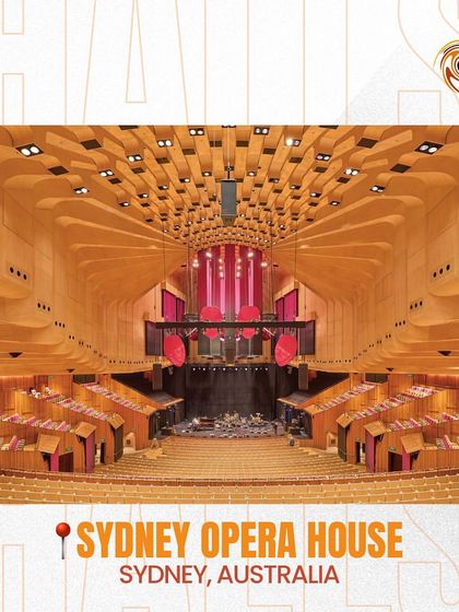 The Sydney Opera House in Sydney, Australia. An architectural masterpiece and a world-renowned performance hall.