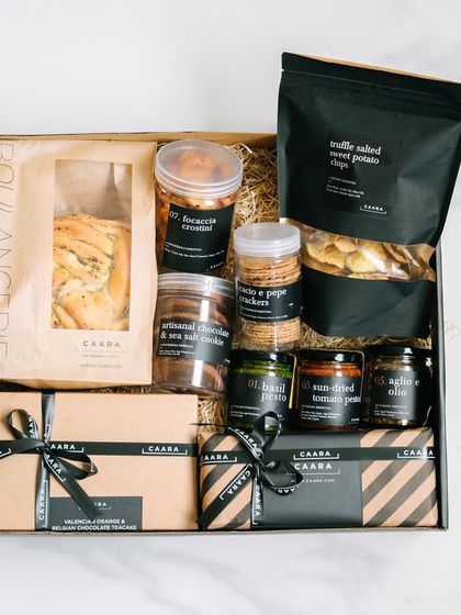This generous Father's Day hamper is filled with a delicious assortment of our pantry essentials, freshly baked goods, and sweet treats. It's the perfect way to spoil Dad and make his day extra special.