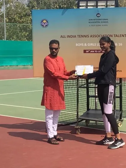 Congratulations to Sathvika for her achievement in the All India Tennis Association Talent Series. We are proud to guide our players on their journey through the national tennis circuit.