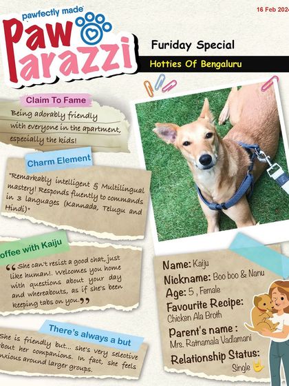 Pawparazzi 2nd Edition features Kaiju! She's remarkably intelligent and responds to commands in three languages.
