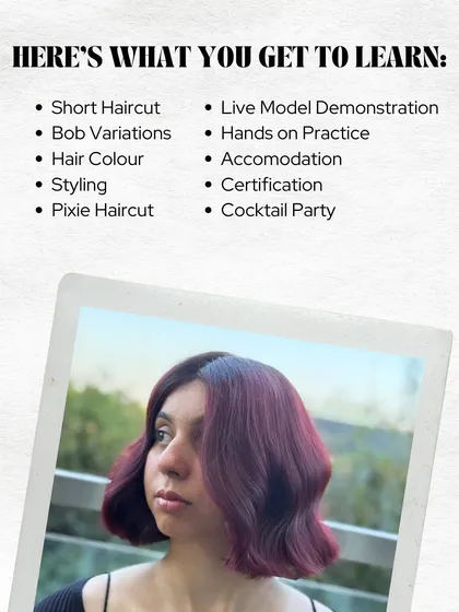 We pack a lot into our masterclasses. This shows everything you get, including live model demos, hands-on practice, certification, and even accommodation for out-of-town stylists.