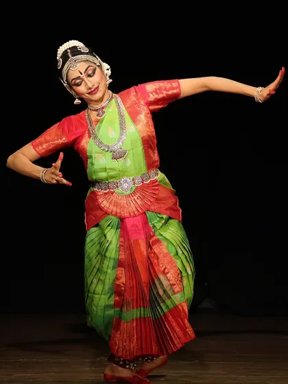 My niece Sowndhariya, who completed her Arangetram just yesterday. It is a joy to see the next generation in my family embrace this art form with such passion.