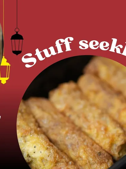 Our Stuffed Seekh Kebabs, a delicious and hearty starter perfect for any celebration.