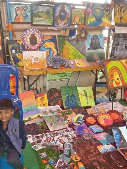 Anesha Artgallery - Indian Folk Art & Home Decor Behind the Art: My Creative Process photo 16