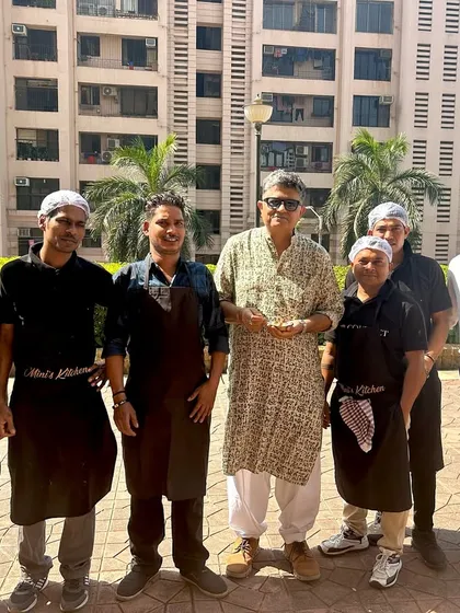 My amazing team with the brilliant actor Gajraj Rao at a society brunch. We were so honored to serve him and be a part of this wonderful Republic Day event.