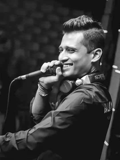 Let your smile be the driving force behind your unstoppable journey. A candid moment of joy at a gig in Chandigarh.