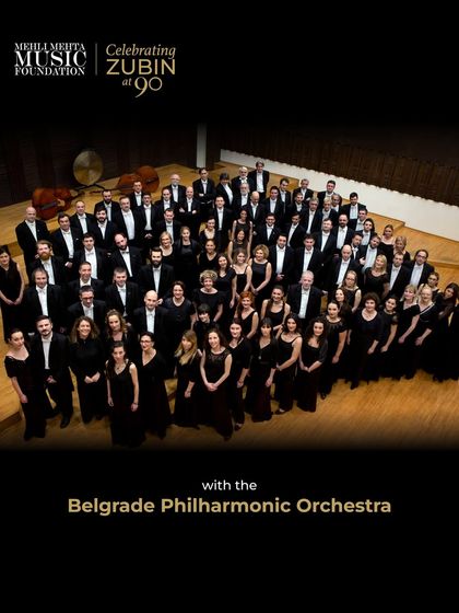 A formal portrait of the esteemed Belgrade Philharmonic Orchestra, which made its Mumbai debut as part of the 'Celebrating Zubin at 90' concert series.