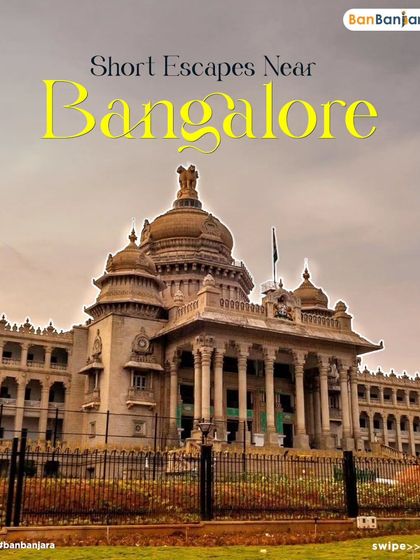 Looking for short escapes near Bangalore? We've got a list of refreshing getaways just a stone's throw away from the city hustle.