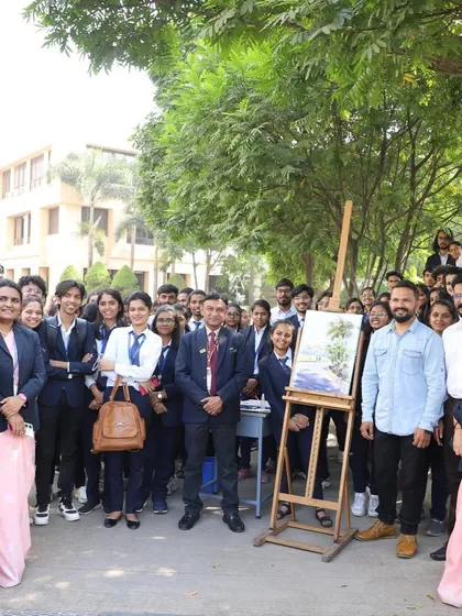 A group photo with the students and faculty, celebrating a successful and educational session.