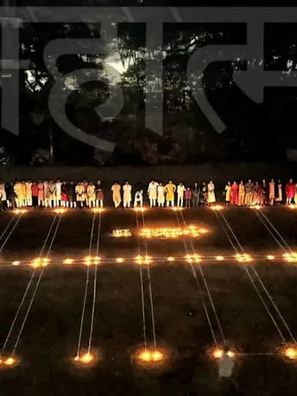 Hech te maidan. This is the ground that teaches us to never give up. In the quiet of the night, lit by diyas, our students stand together on this sacred soil that has given us our identity as athletes.
