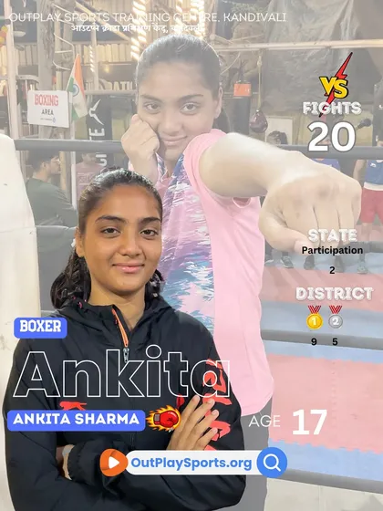 Ankita Sharma, a fierce fighter at 17. With 20 fights and 9 district golds, she is on a mission to conquer the boxing arena.