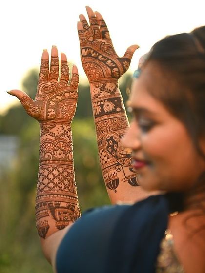Lotus Mehendi Arts - Bridal & Occasion Mehendi Elaborate Bridal Designs photo 90