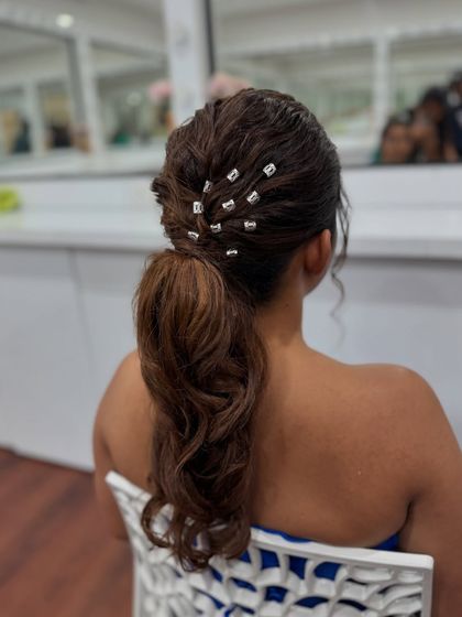 Bhavya Achar - Bridal & Occasion Styling Romantic Open & Half-Up Styles photo 43