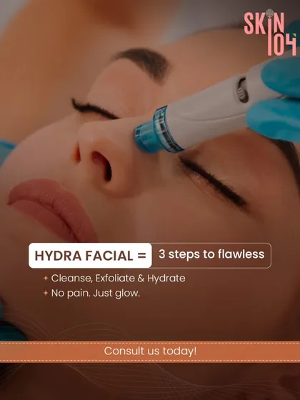 Achieving flawless skin is as simple as 1, 2, 3 with a HydraFacial. This treatment combines cleansing, exfoliation, and hydration into one seamless session. There's no pain, just pure glow.