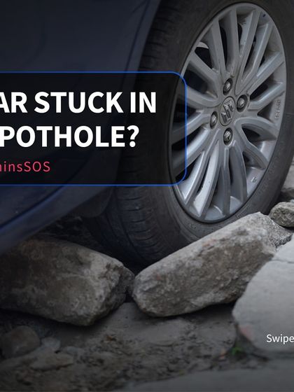 Car trouble, like getting stuck in a pothole, can leave you stranded and vulnerable. Our SOS service is available for these situations too, providing quick on-ground assistance.